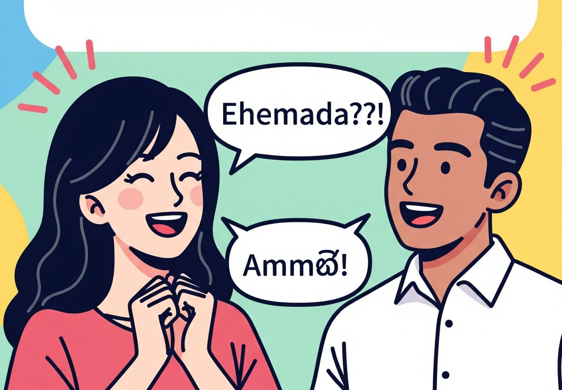 シンハラ語のあいづち表現